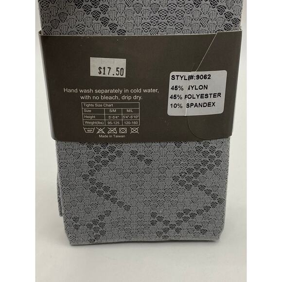 FRENCH CURVE Women's Gray Printed Stretch Pull-on Lightweight Leggings SZ M/L - Picture 6 of 9